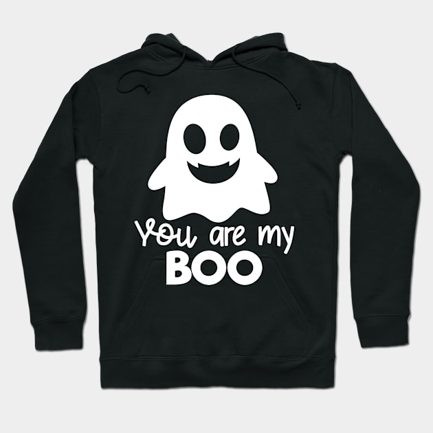 Halloween Boo Ghost Couple Love Saying Hoodie by FamiLane